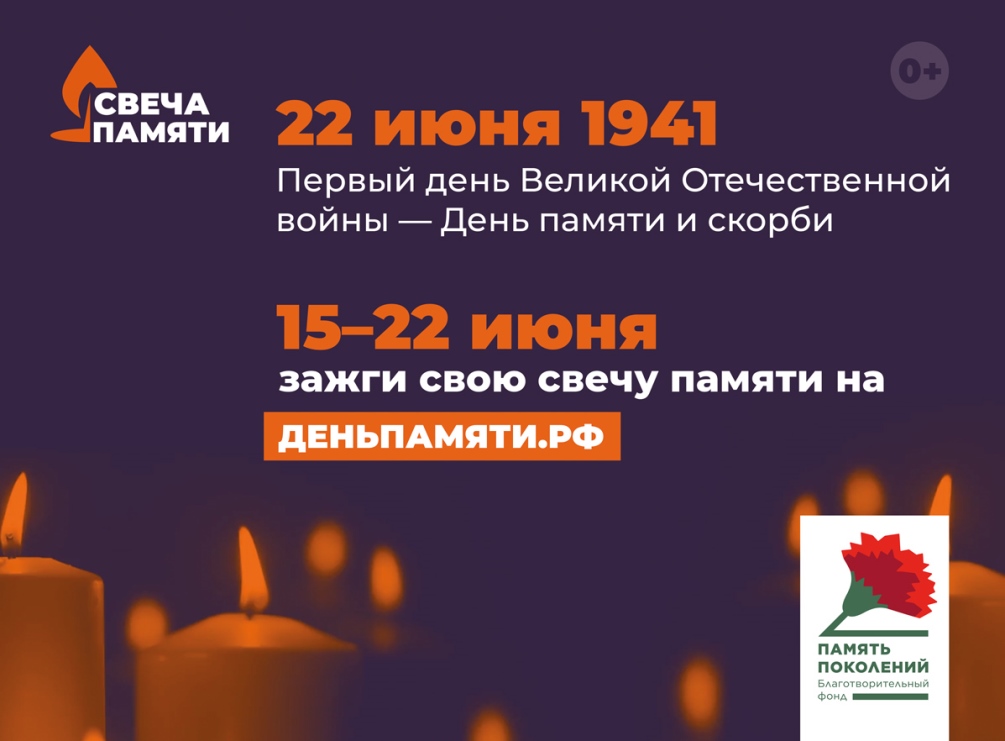 В России стартовала онлайн-акция «Свеча памяти»