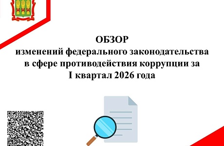 Обзор изменений федерального законодательства в сфере противодействия коррупции за I квартал 2026 года
