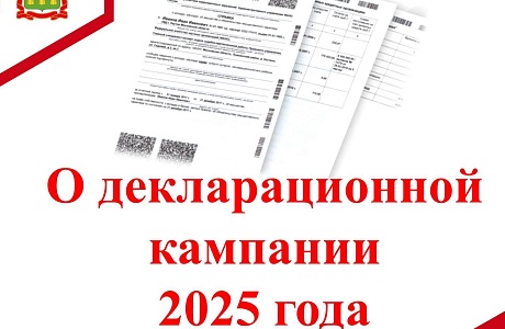 О декларационной кампании 2025 года О декларационной кампании 2025 года